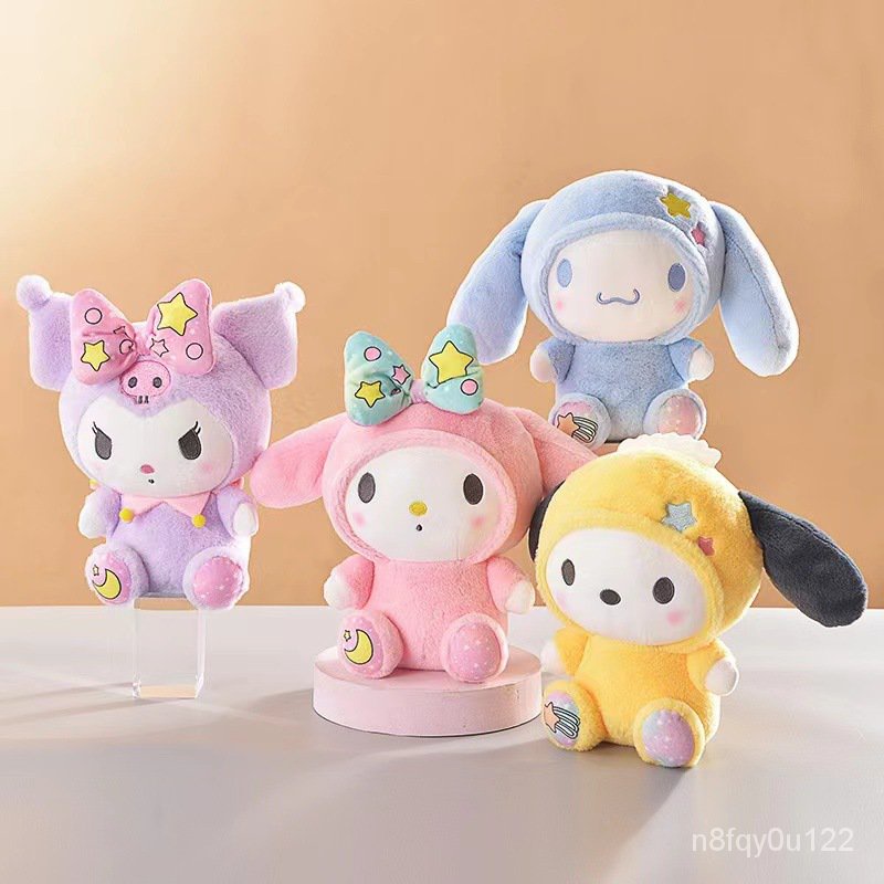 Dropshipping Sanrio Melody Kuromi Plush Toy Cartoon Cute Stuffed Toy Sanrio Plushies Shopee