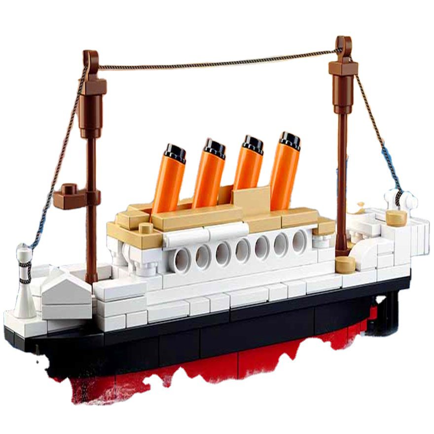 Titanic Model plastic titanic toy Ship Titanic Building Blocks Boat 3D ...