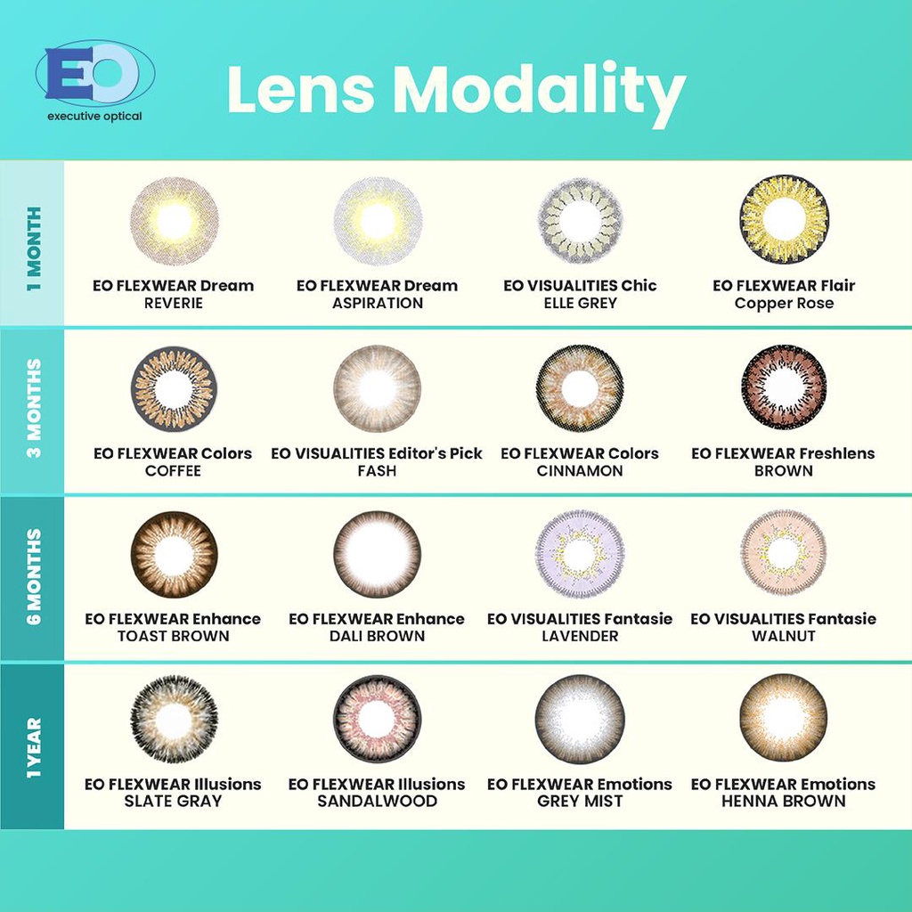 EO Flexwear Illusions Colored Contact Lenses Sienna Good for 1 year Q70I Shopee Philippines