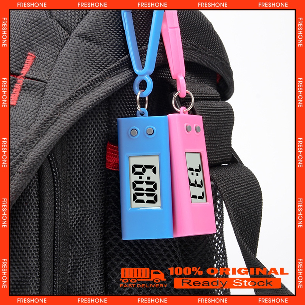 ♥♥Electronic Clock Silent LCD Digital Display Triangle Student Desktop