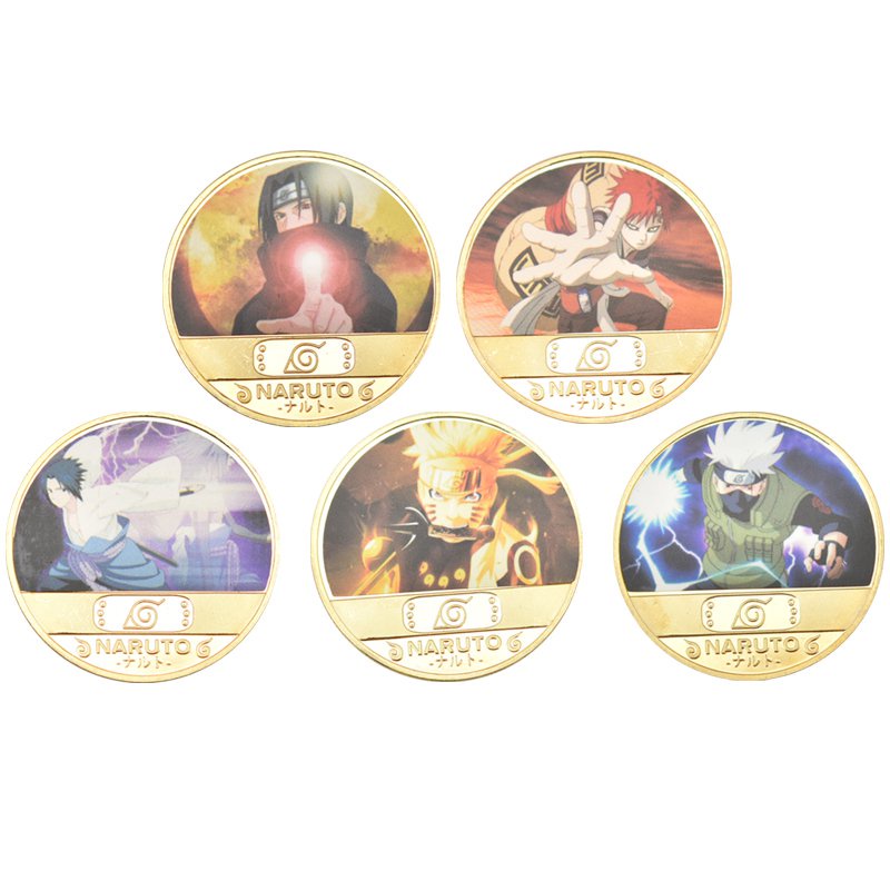 Narutoes Anime Commemorative Coins Cartoon Collectible Anime ...