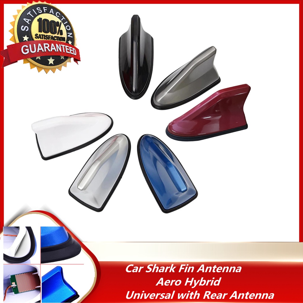 ℗Universal Sharks Fin Antenna For Car Aero Hybrid Universal with Rear