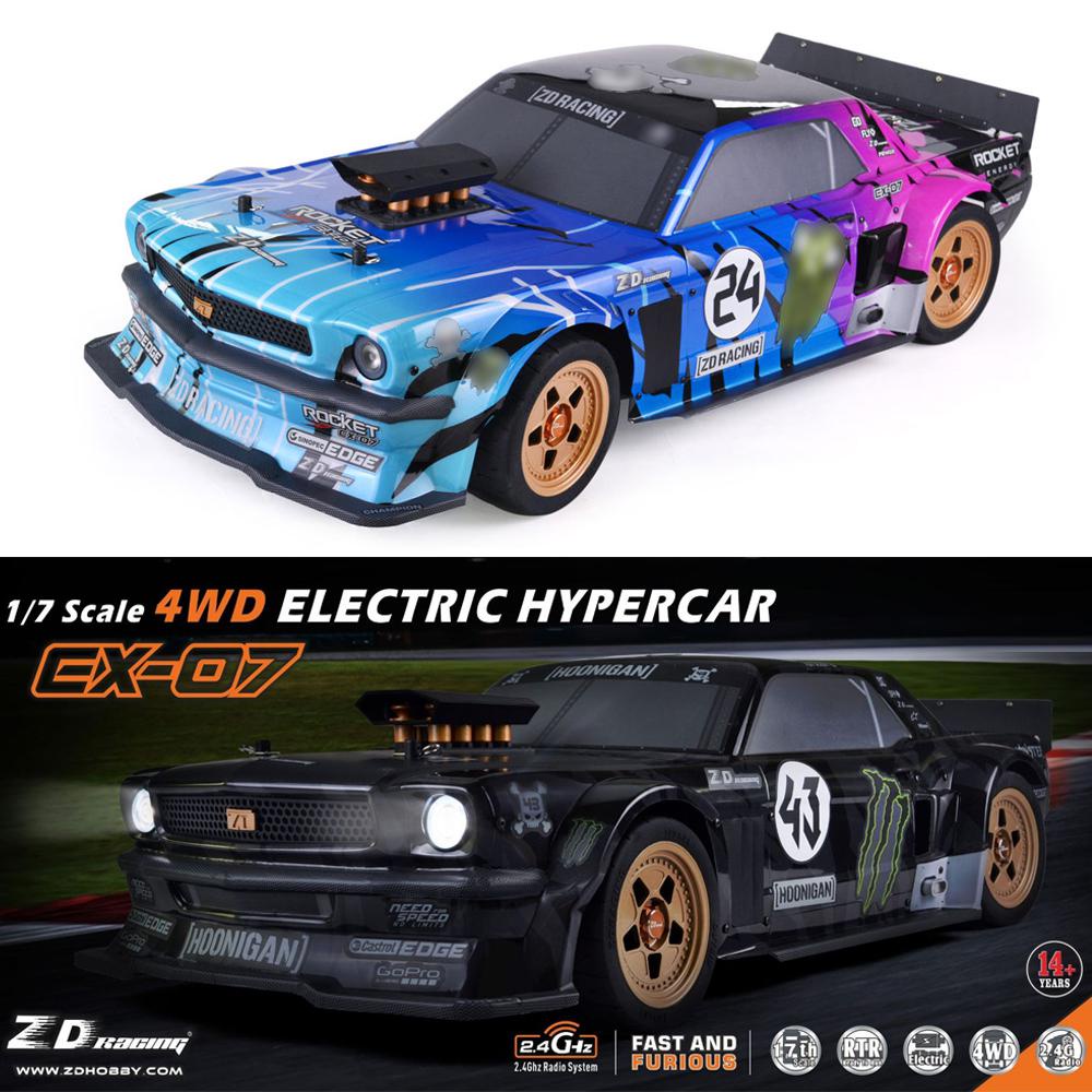 New ZD Racing 4WD 2.4GHz RC Cars 1/7 EX-07 EX07 Electric Remote Control ...