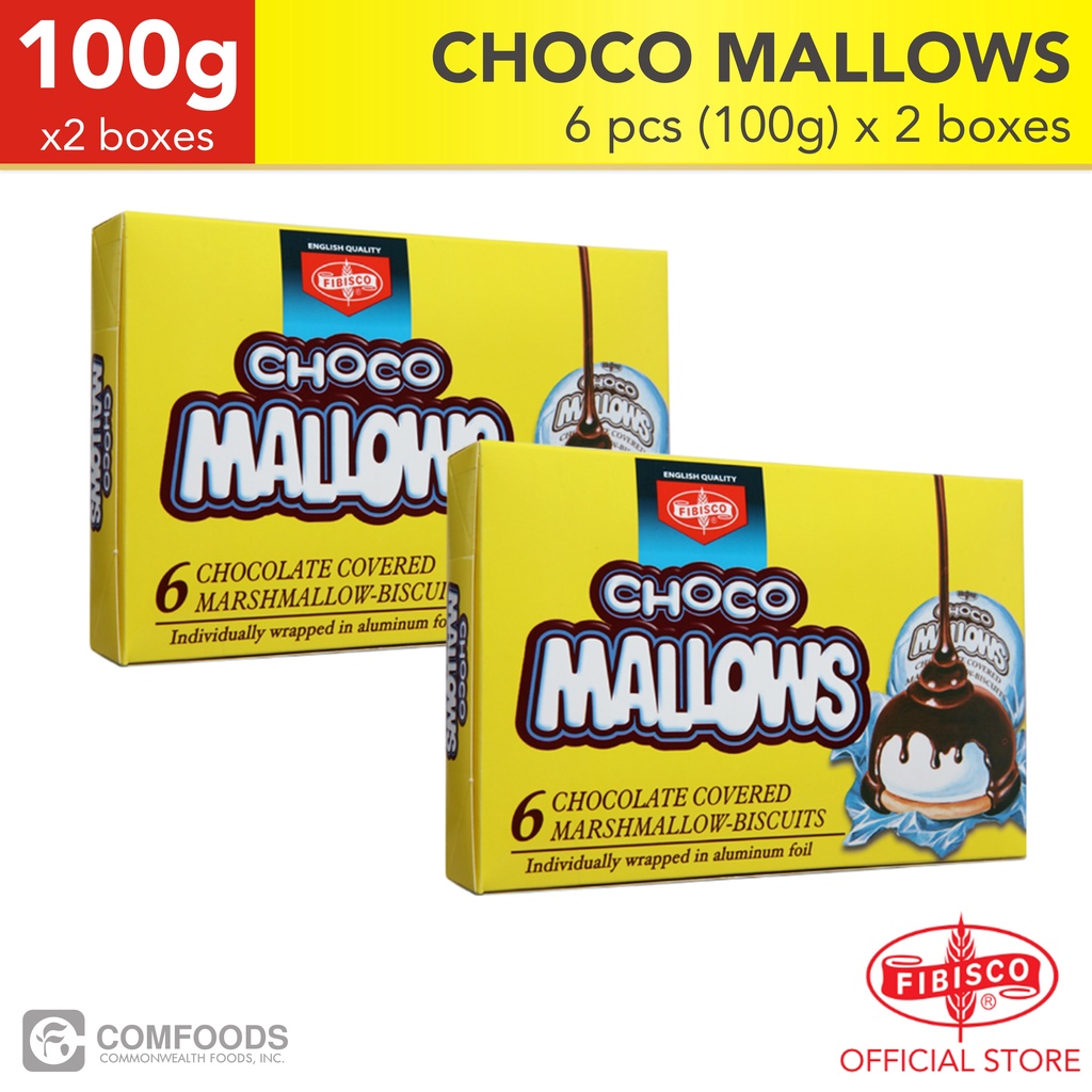 FIBISCO Choco Mallows 6 Pcs / Box - Pack of 2 | Shopee Philippines