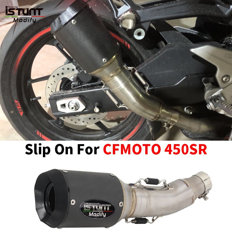 Slip On For Cfmoto 450sr 450 Sr Full System Motorcycle Exhaust Modify