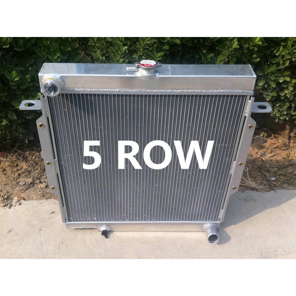 5 Row Aluminum Radiator For TOYOTA 1990-2001 Land Cruiser 75 Series ...