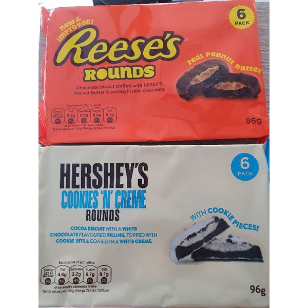 Reese's / Hershey's Cookies n Creme Rounds 96g Shopee Philippines