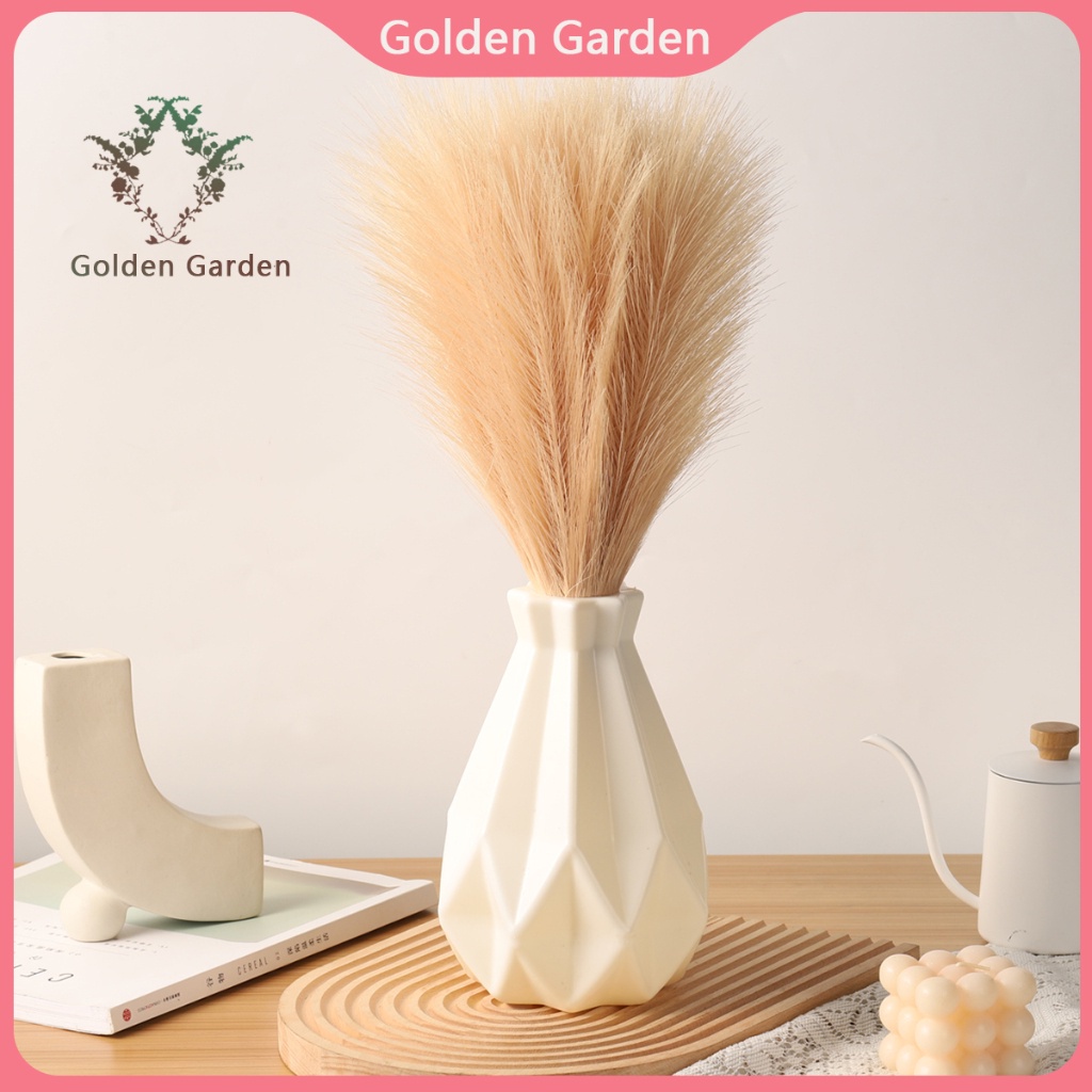 plastic flowersreed grass fur reed grass Faux Pampas Grass pampas grass bouquet shooting