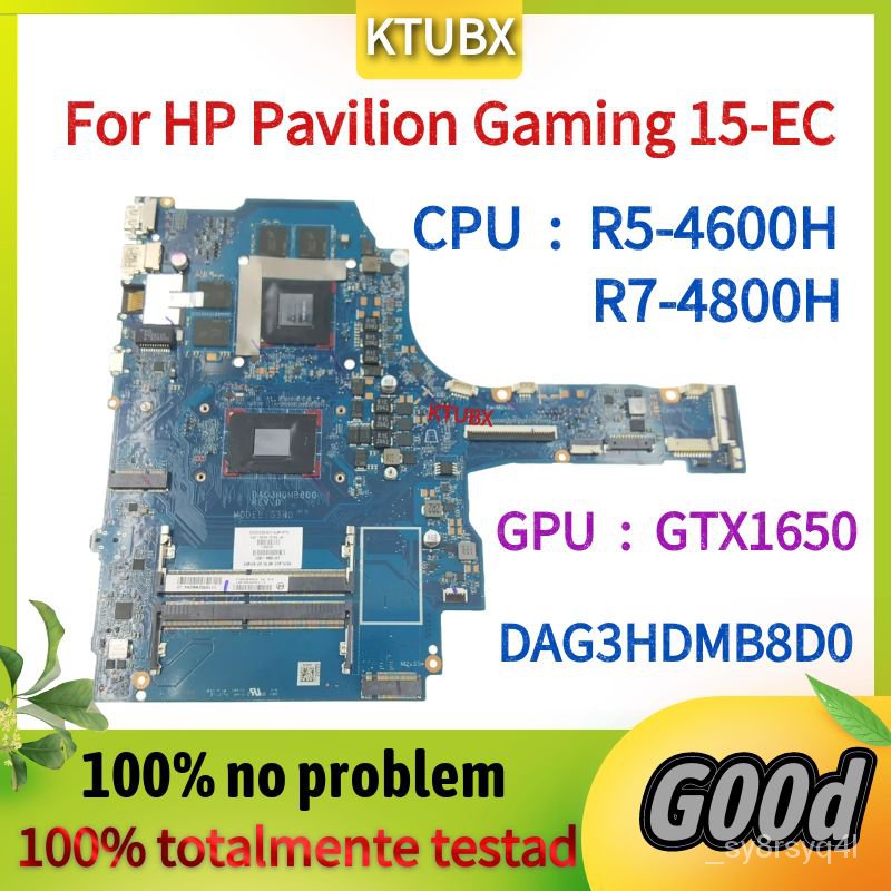 DAG3HDMB8D0.For HP Pavilion Gaming 15-EC Laptop Motherboard .With R5