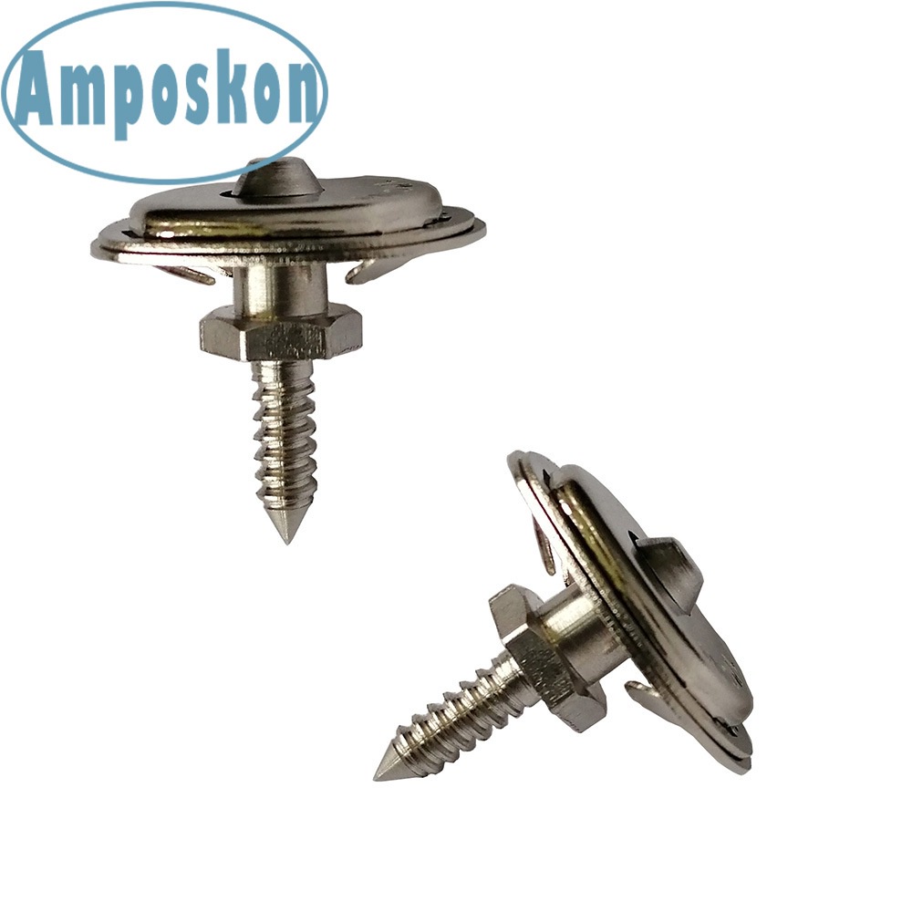 10 Sets Screw Base Snaps Turn Button Boat Cover Enclosure Eyelet Canvas