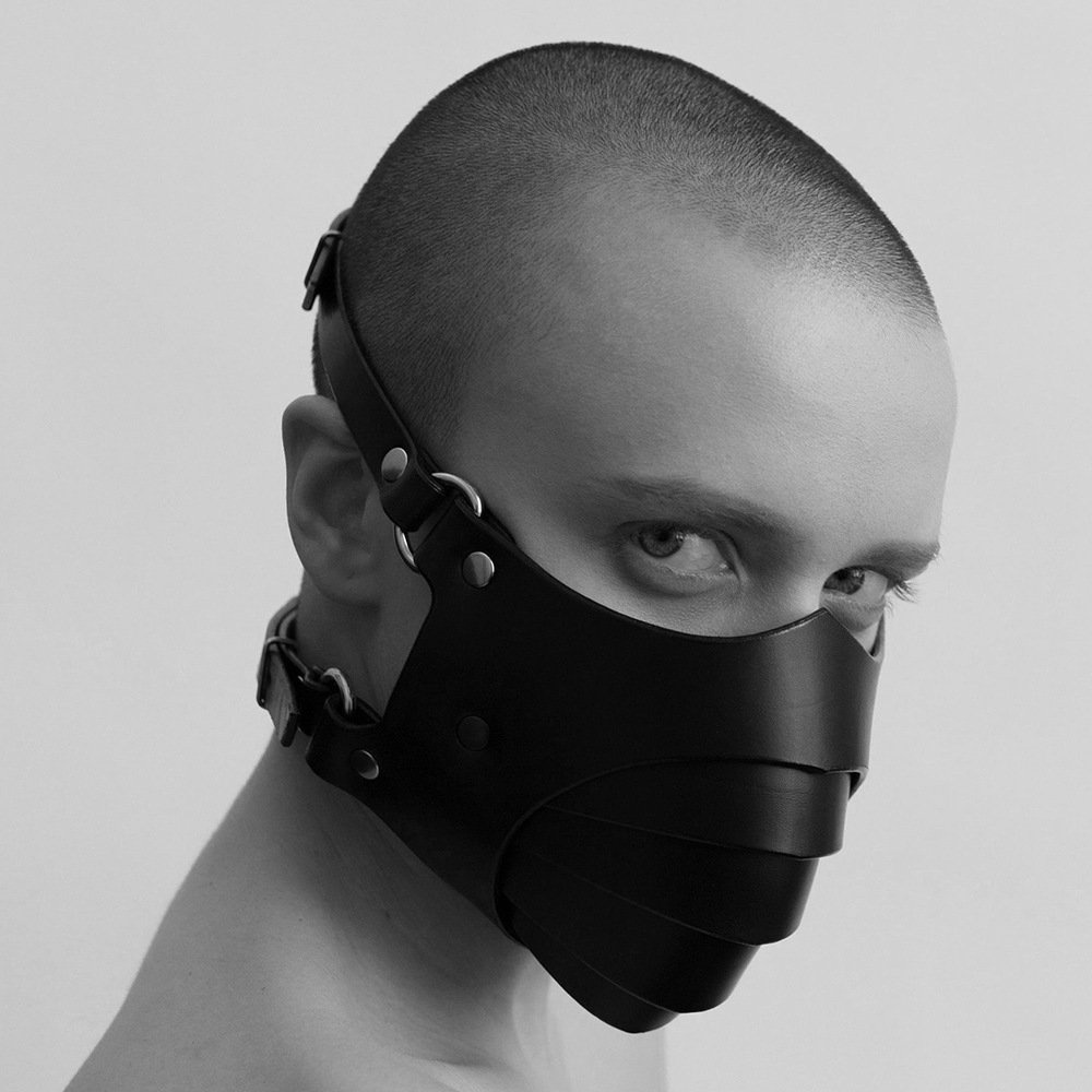 Gothic Punk PU Leather Mask Cosplay Women Sexy Body Fetish Bondage ...
