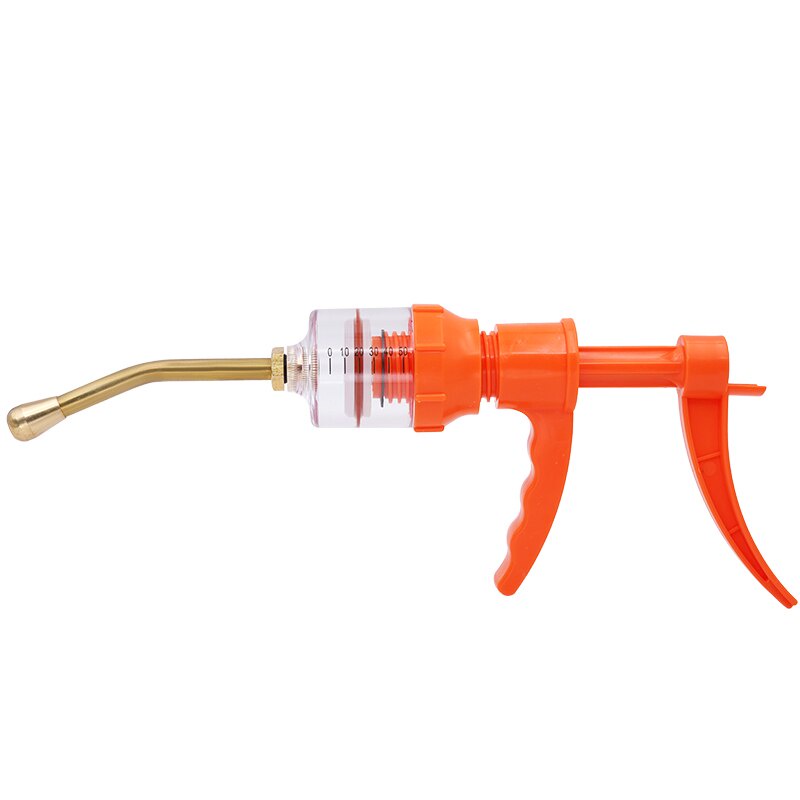 50ml Veterinary Pouring Syringe Gun Drum Medication for Animal