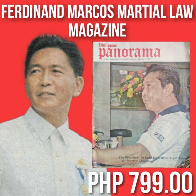 Extremely Rare 1980 Ferdinand Marcos Martial Law Magazine Shopee