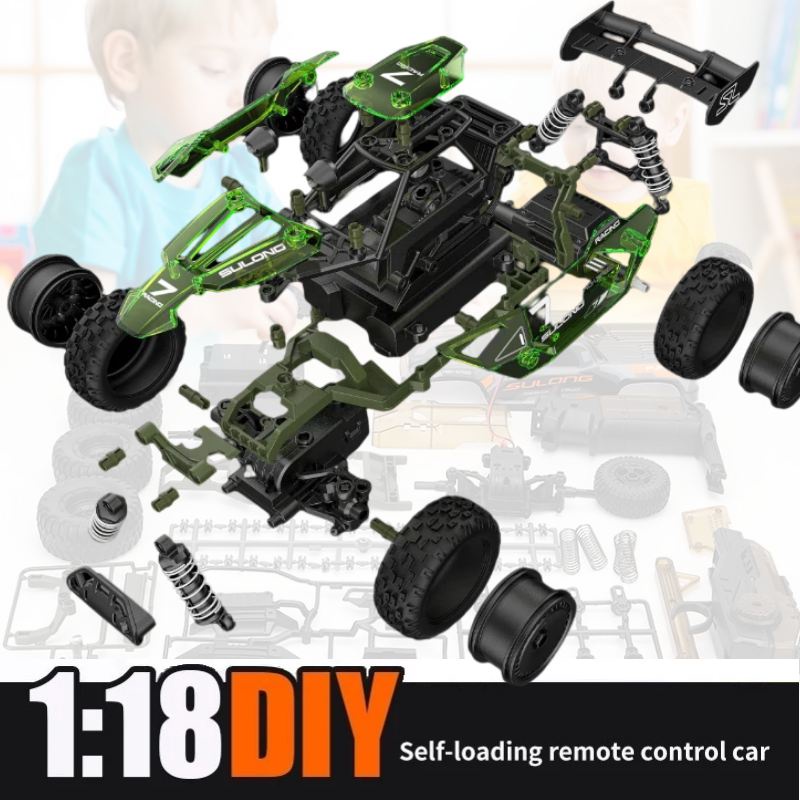 RC Car DIY Building Blocks Kit 1:18 Assembly Stem Off Road Climbing ...
