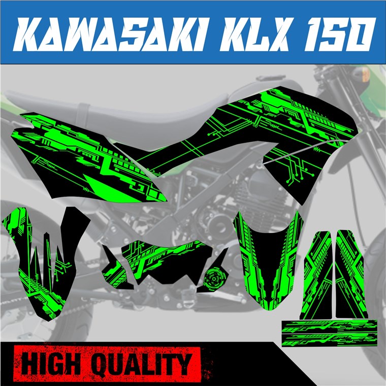 ℗Kawasaki klx 150 full body decals, Laminated | Shopee Philippines