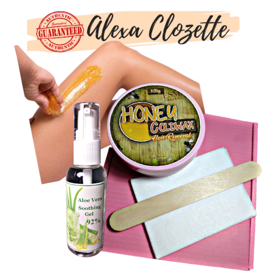 Authentic Esme Organic Cold Sugar Wax Hair Removal Kit with Aloe Vera