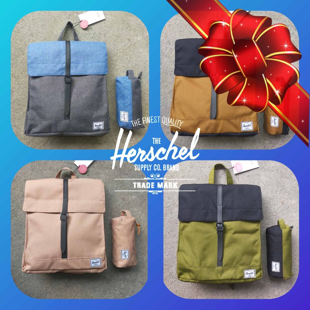 Herschel Backpack Scouting Backpack City Mid Volume 10.5 Liters with FREE Herschel Pouch