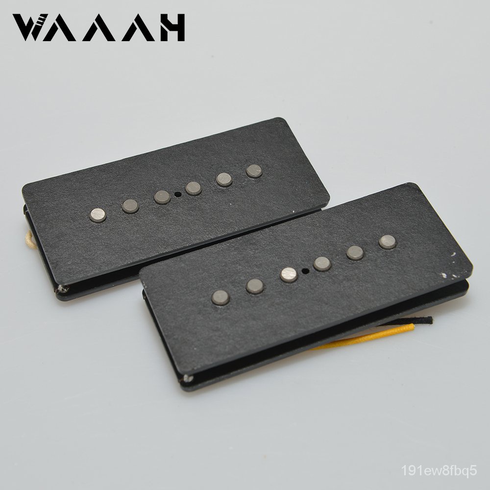 Alnico 5 Single Coil Jazzmaster Pickups A Set Electric Guitar Pickup Black Grey Base Pure