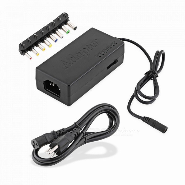 ♝96W Universal Power Supply Charger 8 Tips For PC Laptop AC/DC Power