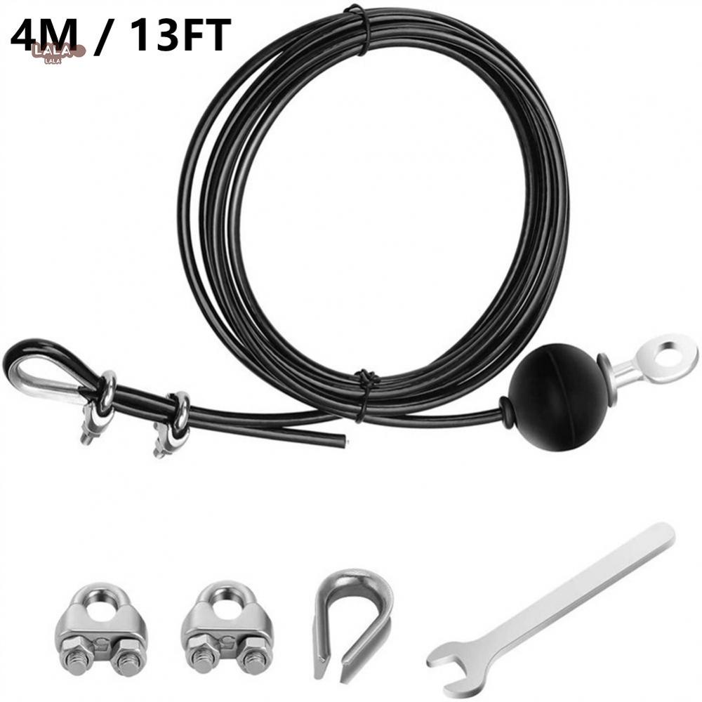 DIY Cable Coated Multi Gym Cross 4M Adjustable Steel Wire Rope Kit ...