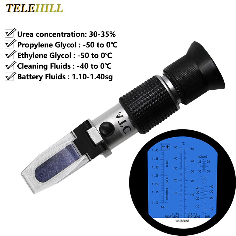 4 in 1 Car Refractometer Battery Fluid Refractometer Urea Tester ...
