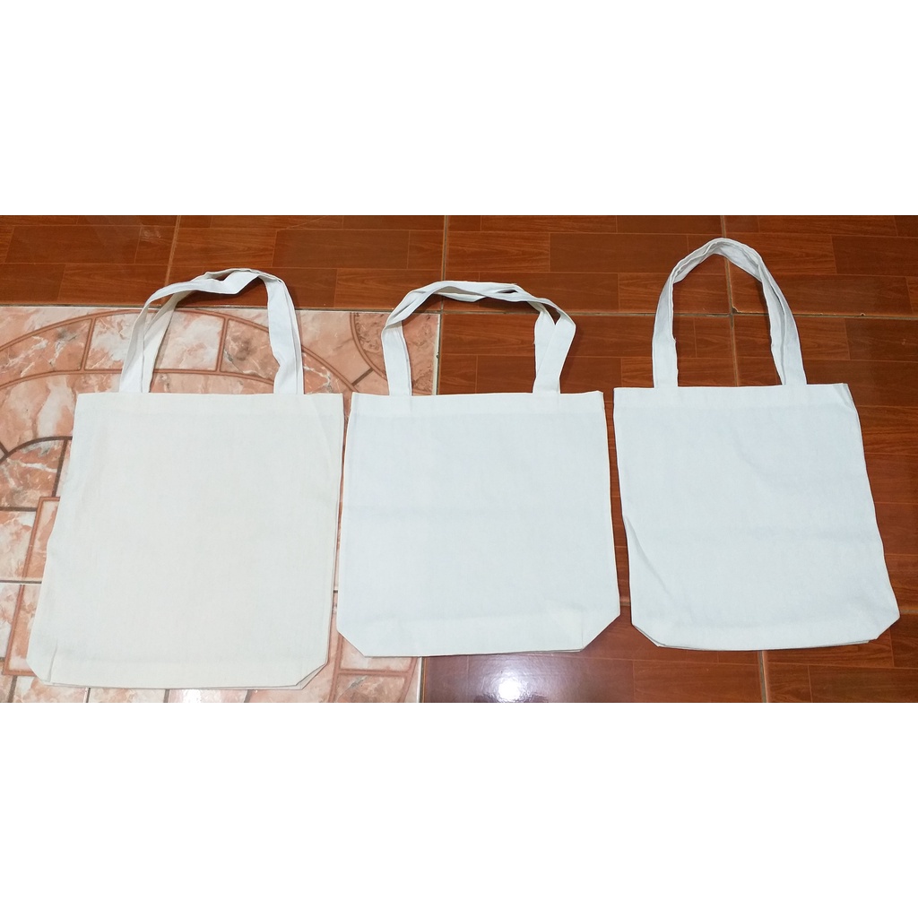 Plain Canvas Tote Bag (No Minimum Order) Shopee Philippines