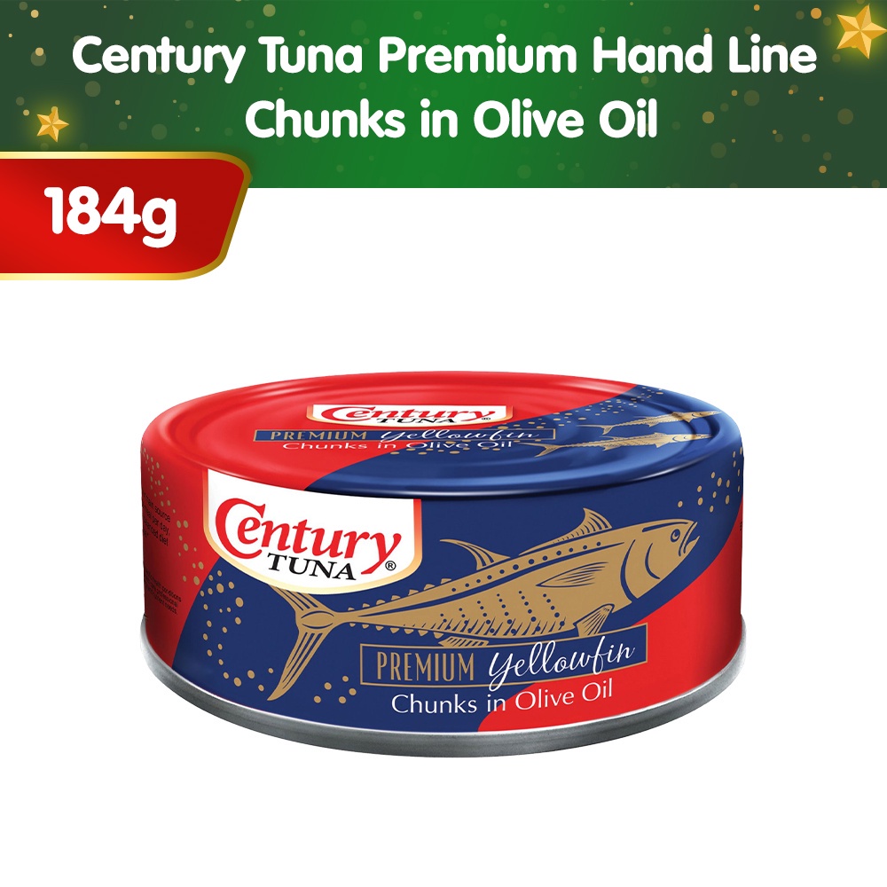 Century Tuna Premium Yellowfin Chunks in Olive Oil - Century Tuna  Philippines