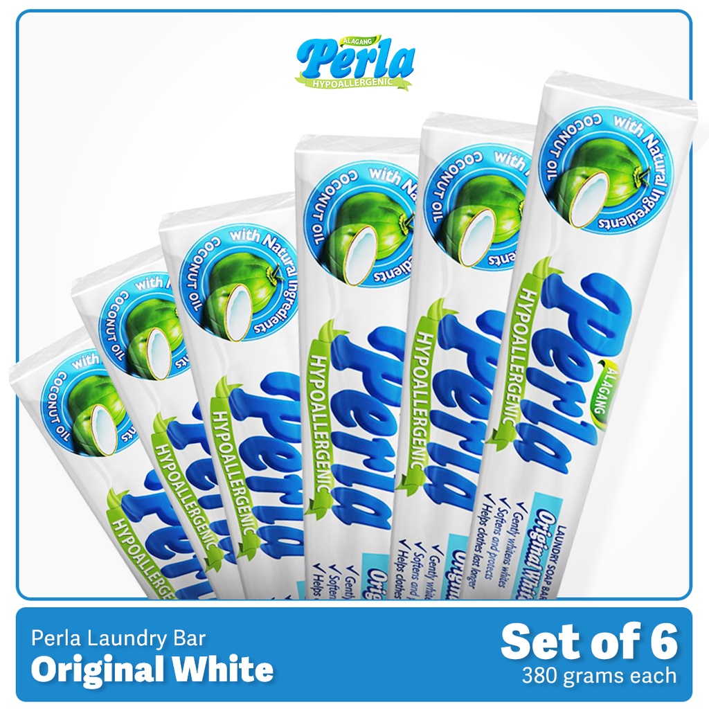 Perla Laundry Long Bar Detergent 380g Original White - Home Care (Set ...