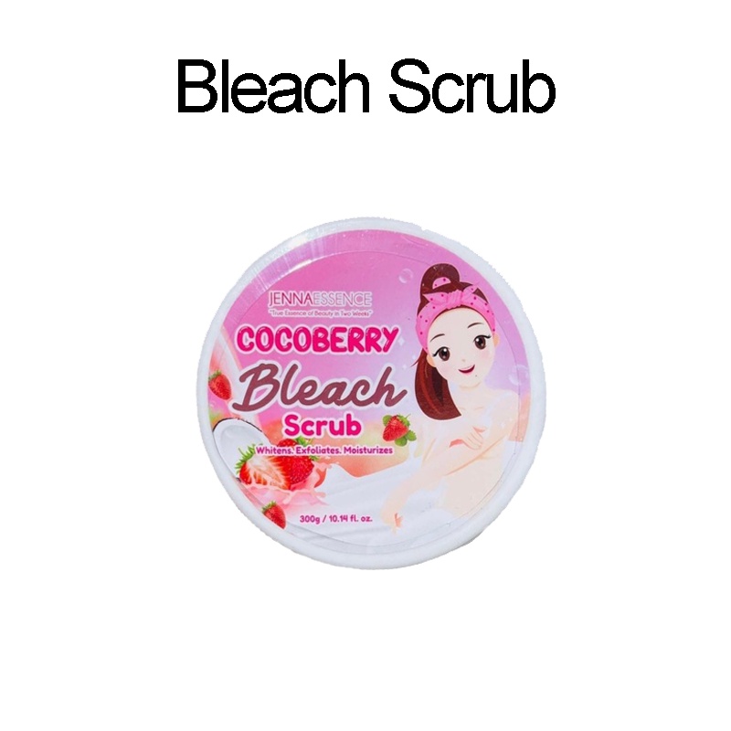 JENNA ESSENCE Cocoberry Bleach Scrub 300g Cocoberry Serum Gel Lotion