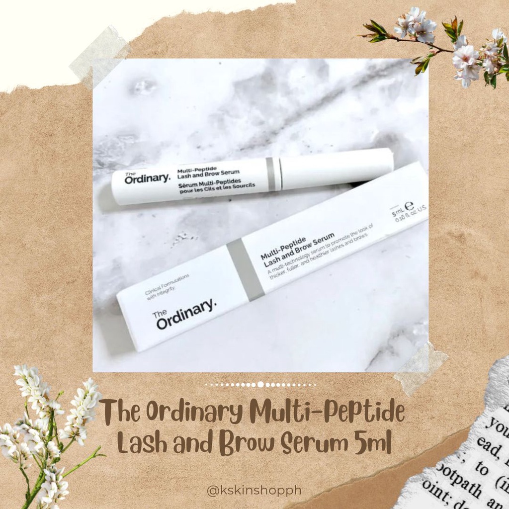 The Ordinary Multi Peptide Lash And Brow Serum 5ml Shopee Philippines