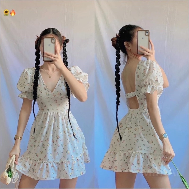 Valentina Backless Sexy Garterized Puff Dress | Shopee Philippines