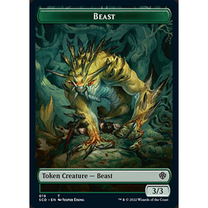 Beast Token DEED (Starter Commander Deck Tokens) [TSCD] Magic The ...