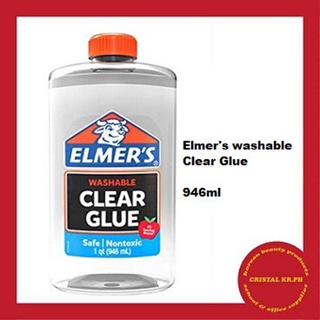 Elmer's Liquid School Glue, White, Washable, 946 ml (3 Count) Great for  Slime