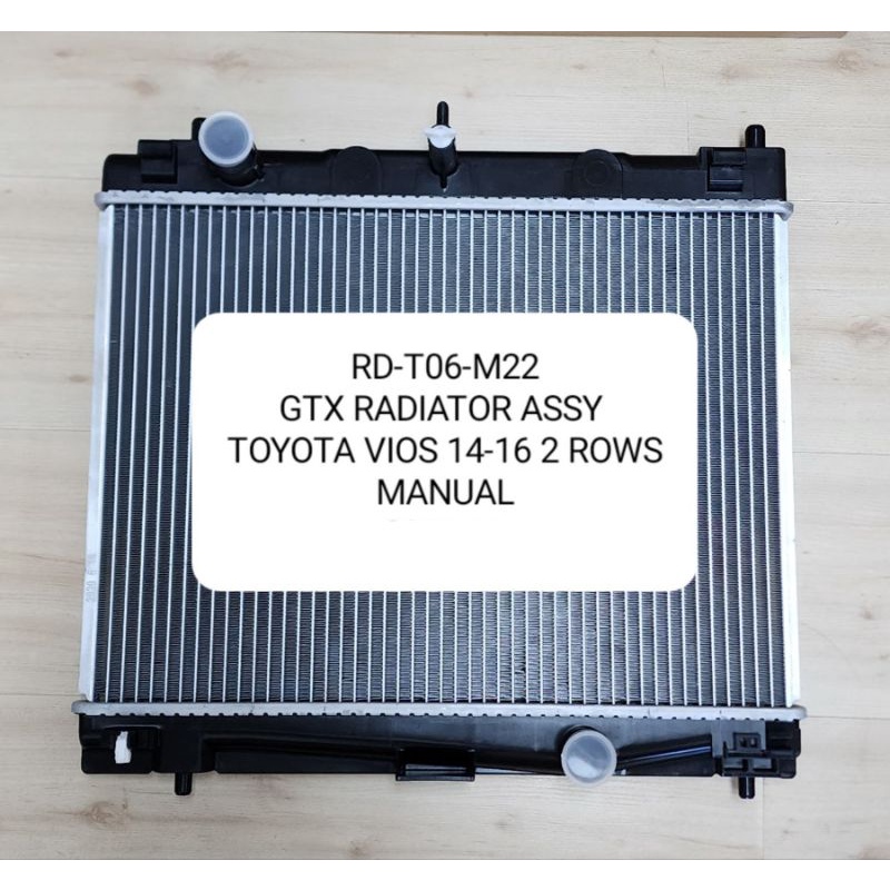 Radiator Assembly Toyota Vios 2014-2016, 2 ROWS, Manual | Shopee ...