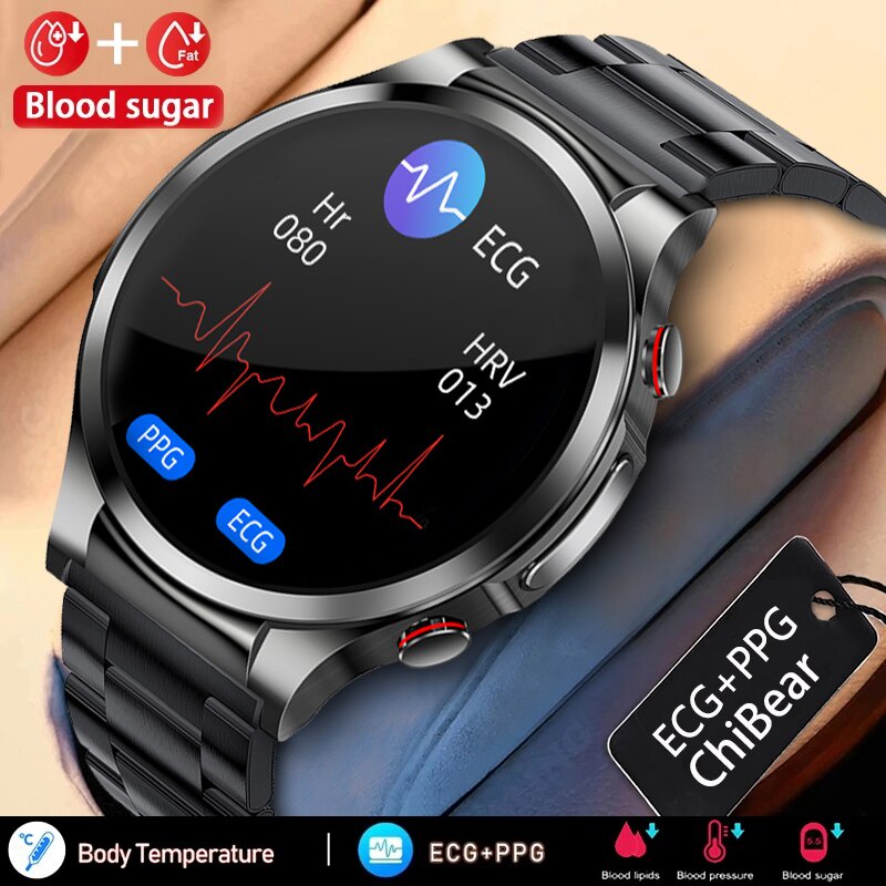 Jmnb 2023 New Ecg+ppg Smart Watch Non-invasive Blood Glucose Men Sangao 