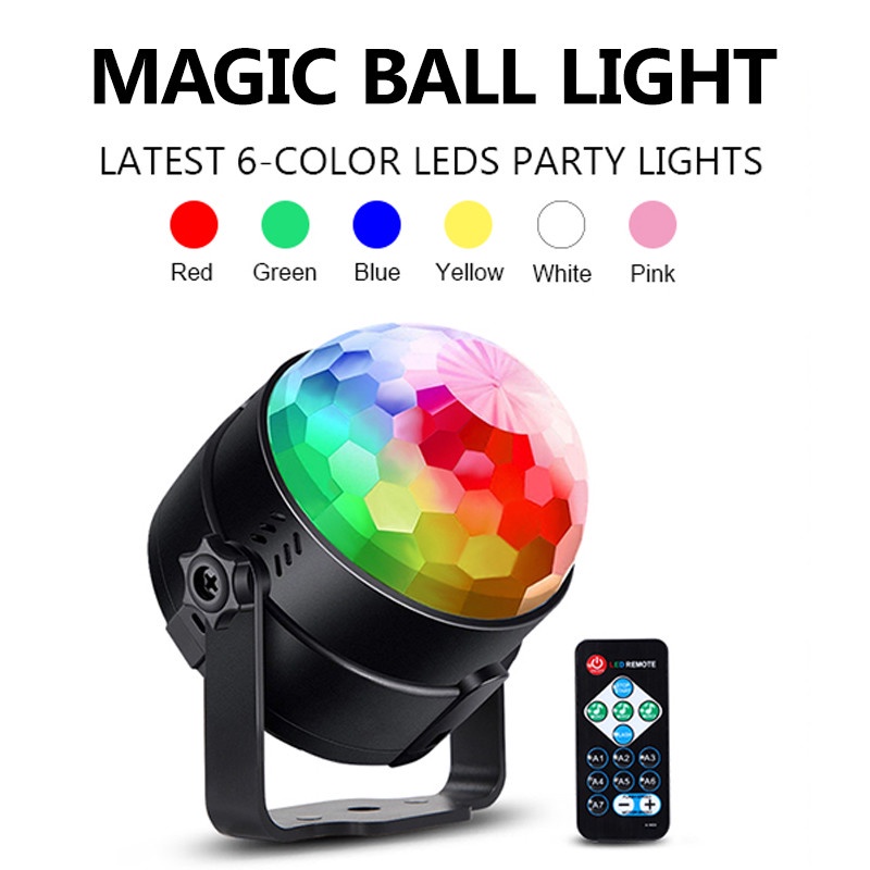 RGB Magic Ball Led Stage Lamp DJ KTV Disco Laser Light Bulb | Shopee ...