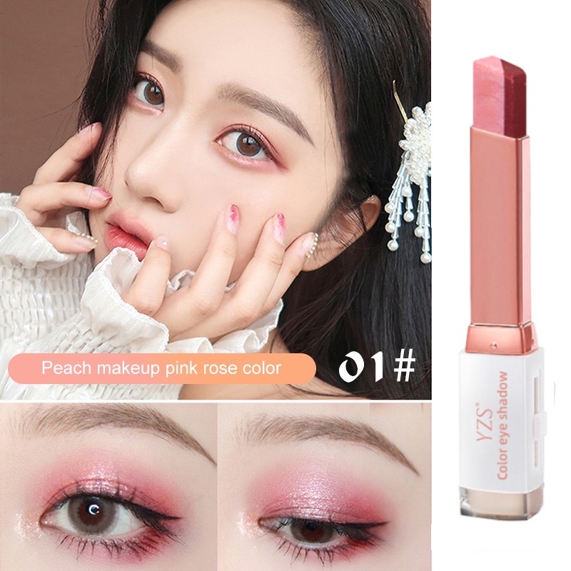 Eyeshadow stick Waterproof Sweatproof Eyeshadow Makeup Two Tone Eye ...