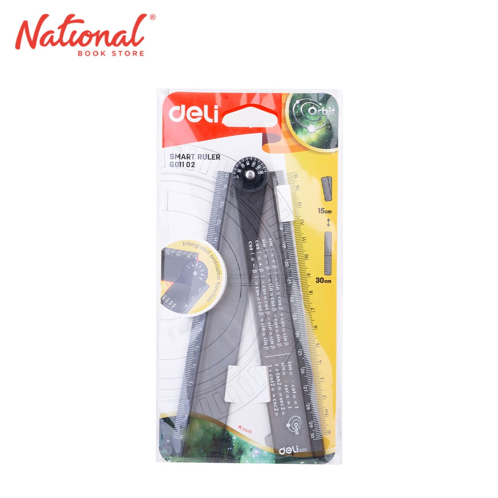 Deli Plastic Ruler Foldable G01102 - School & Office Supplies | Shopee ...