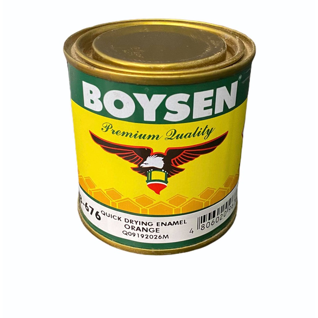 ﹉BOYSEN PAINT B676 ORANGE QUICK DRY ENAMEL QDE FOR WOOD / STEEL 1/4 ...