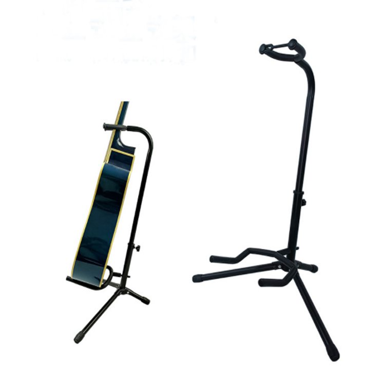Vertical Metal Guitar Stand With Tripod Design For Musical Instrument ...