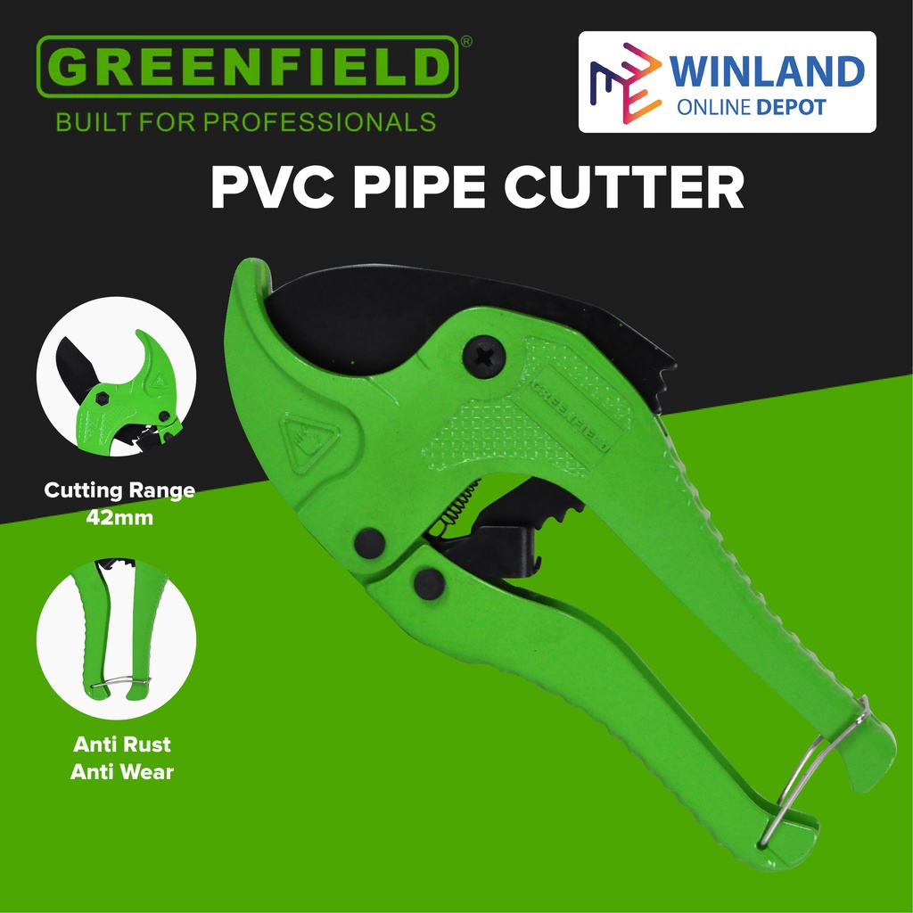 Greenfield by Winland PVC Pipe Cutter Tools 15/8 42mm CGP158 Shopee