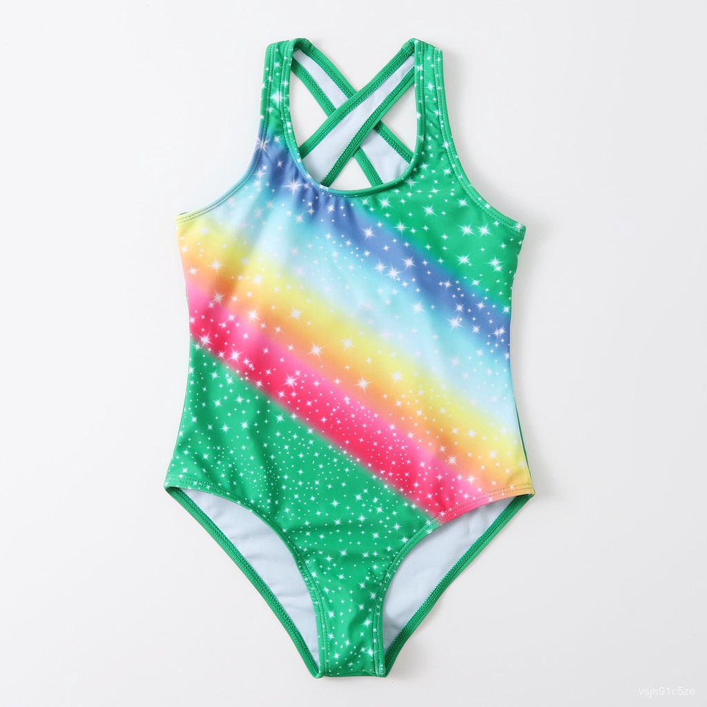Low Moq Girl Kids Swimsuit Children Designer Swim Wear Cute Kids Bikini