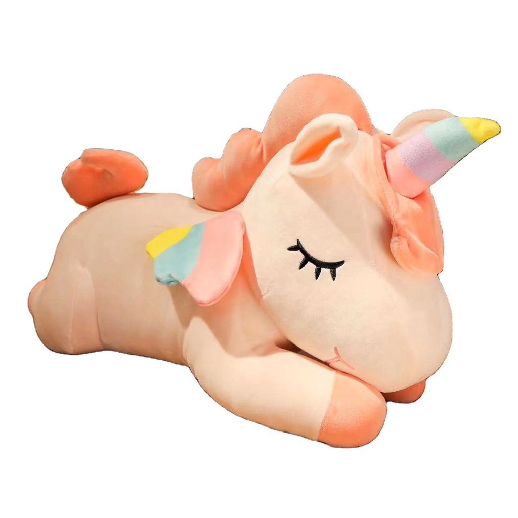 Sofipal Big Unicorn Plush Pillow - Giant Unicorn St￭ Animal Toy For Birthday, Valentine's, Bedroom (Pink, 31