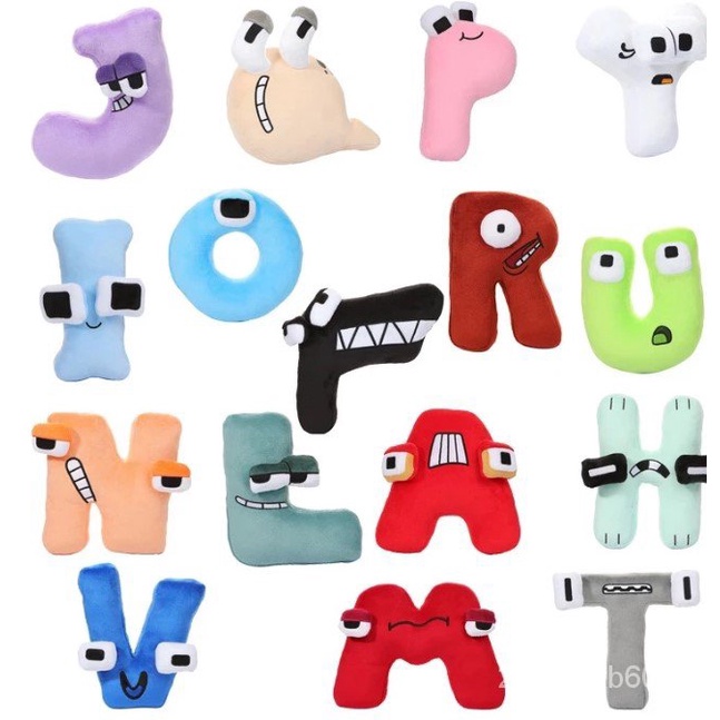 Botu Alphabet Lore Plush Toys English Letter Stuffed Animal Plushie ...