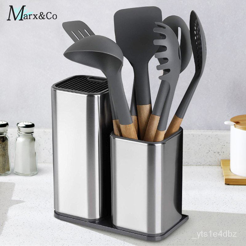 Knife Holder Stainless Steel Kitchen Knife Stand Multifunctional Chef
