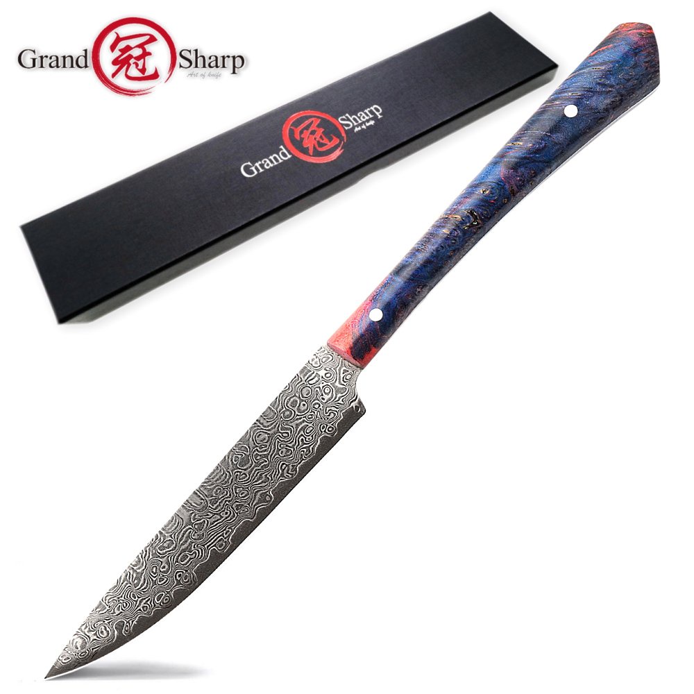 Luxury Japanese vg10 Damascus Steel Steak Knife professional Chef's