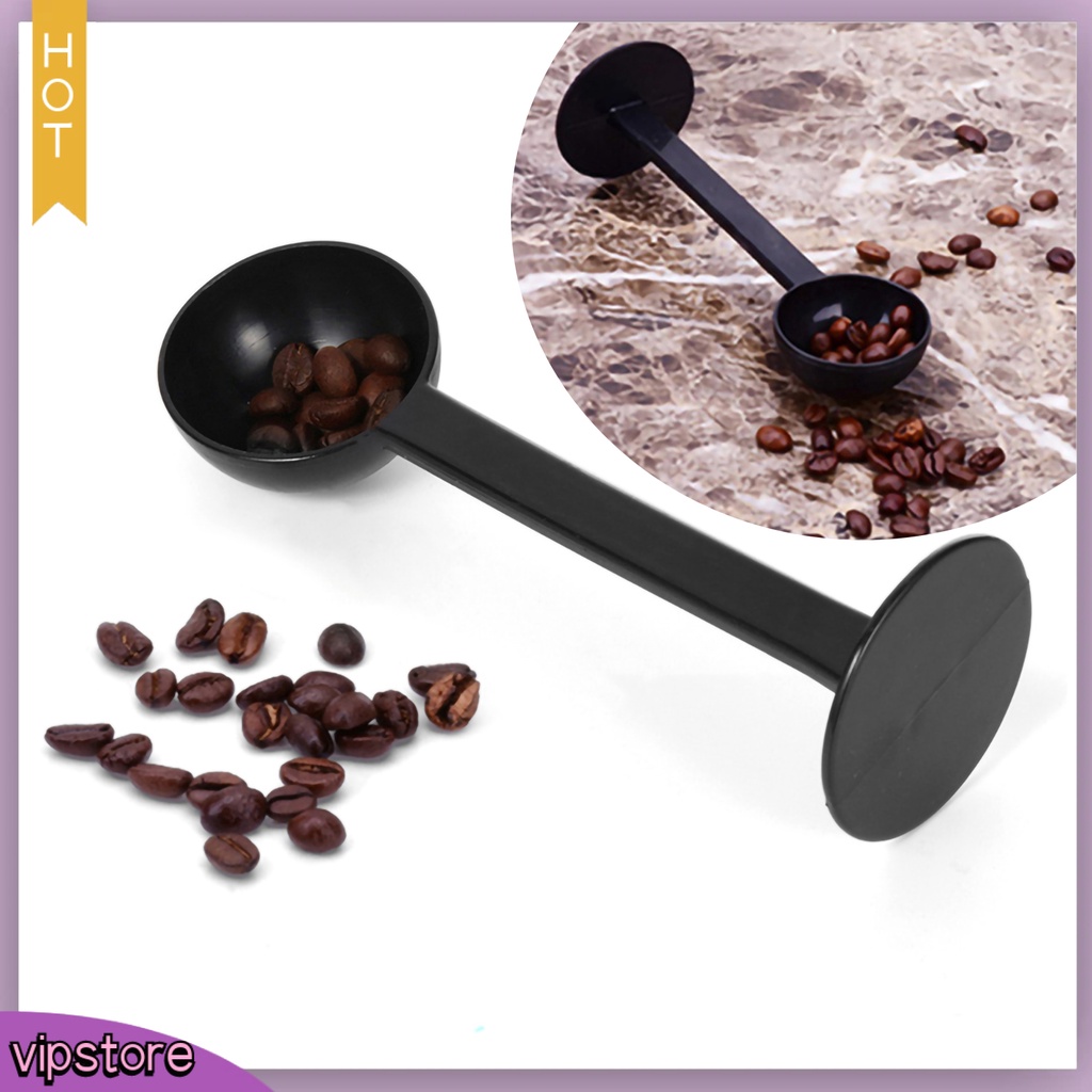 [VIP] 2-in-1 Espresso Coffee Bean Spoon Measuring 10g Tamping Scoop ...