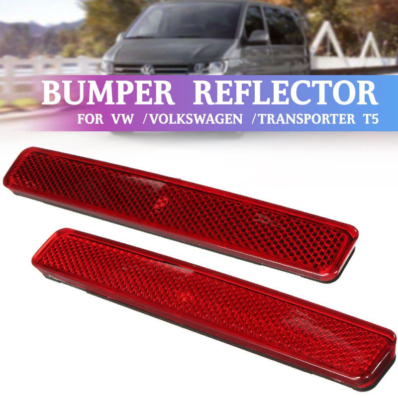 Left & Right Bumper Reflector Tail Light Bars Brake Parking Warning For ...