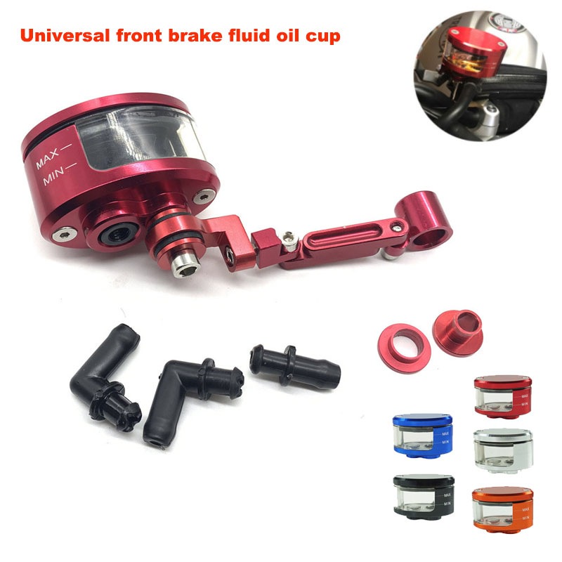 Universal CNC Front Brake Fluid Oil Reservoir Tank Cup Brake Pump