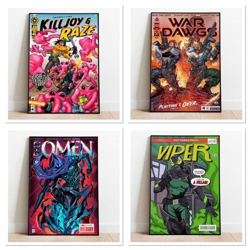 ☸Valorant Posters With Custom Frame (13”x19”) | Shopee Philippines